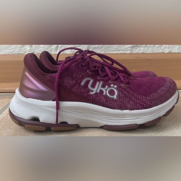 ryka Devotion X Walking Sneaker, purple fig mesh fabric; size 5.5 - Picture 1 of 8